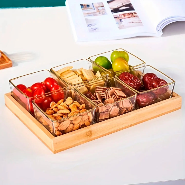 Wooden Tray for Snacks and Food