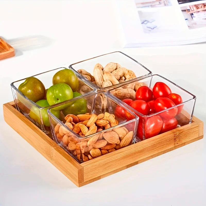 Wooden Tray for Snacks and Food