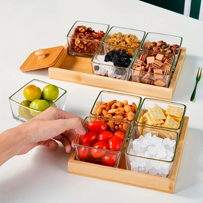 Wooden Tray for Snacks and Food