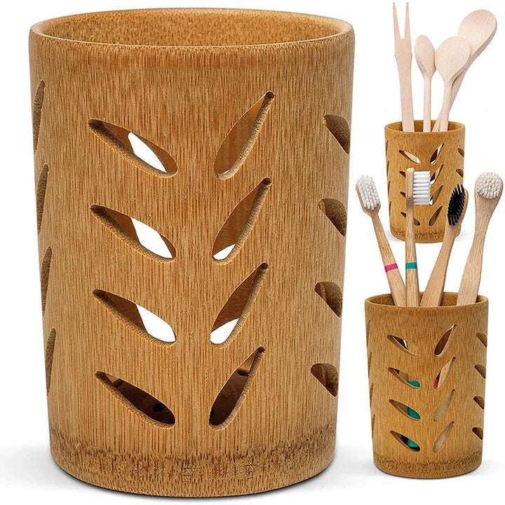 Bamboo Toothbrush Holder