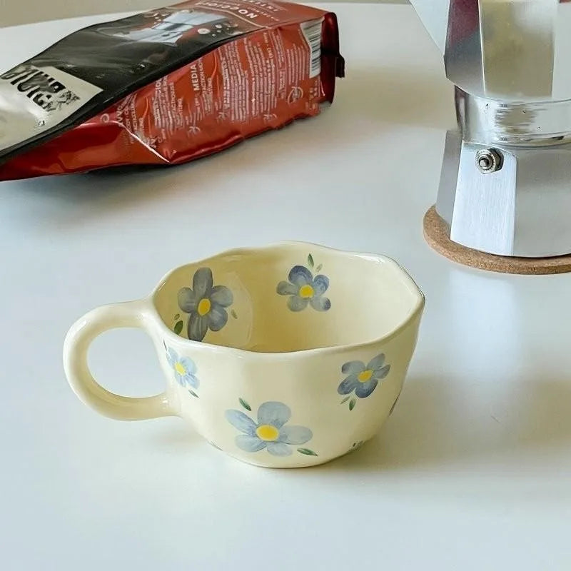 Handmade Ceramic Flower Mug